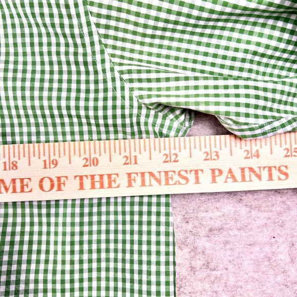 Brooks Brothers 1818 Men’s Button Down Dress Shirt Size Medium Green Logo - Picture 11 of 16